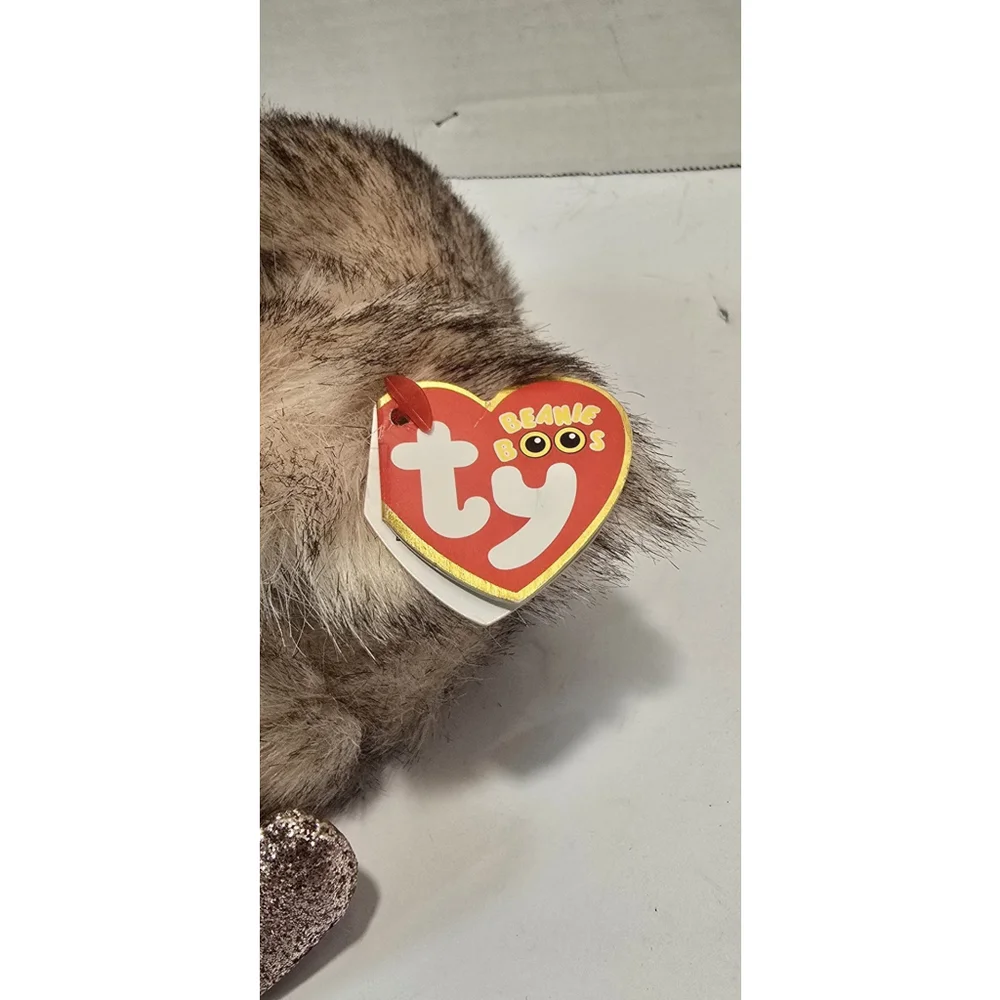 NWT 2019 TY Beanie Boos - Plush HENNA the OSTRICH - sitting - Medium Sized - Picture 7 of 9